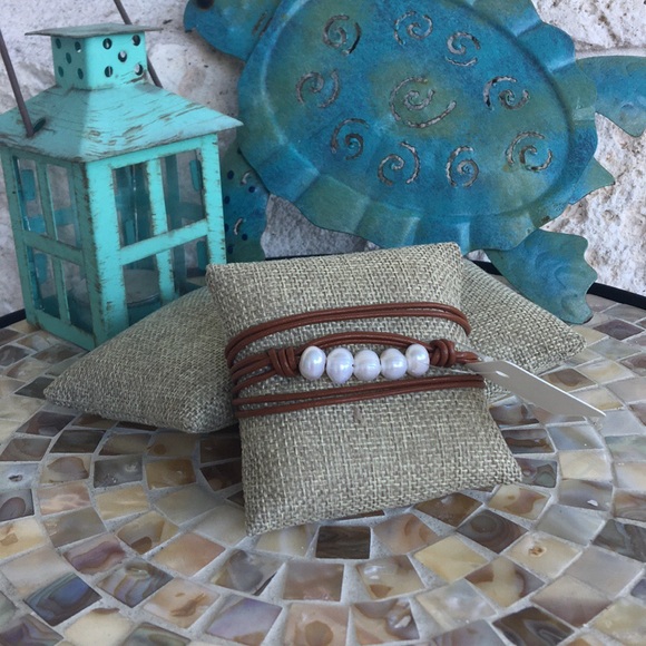 Freshwater pearl magnetic clasp bracelet - Picture 4 of 7